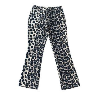Reformation Animal Print Cropped Trousers